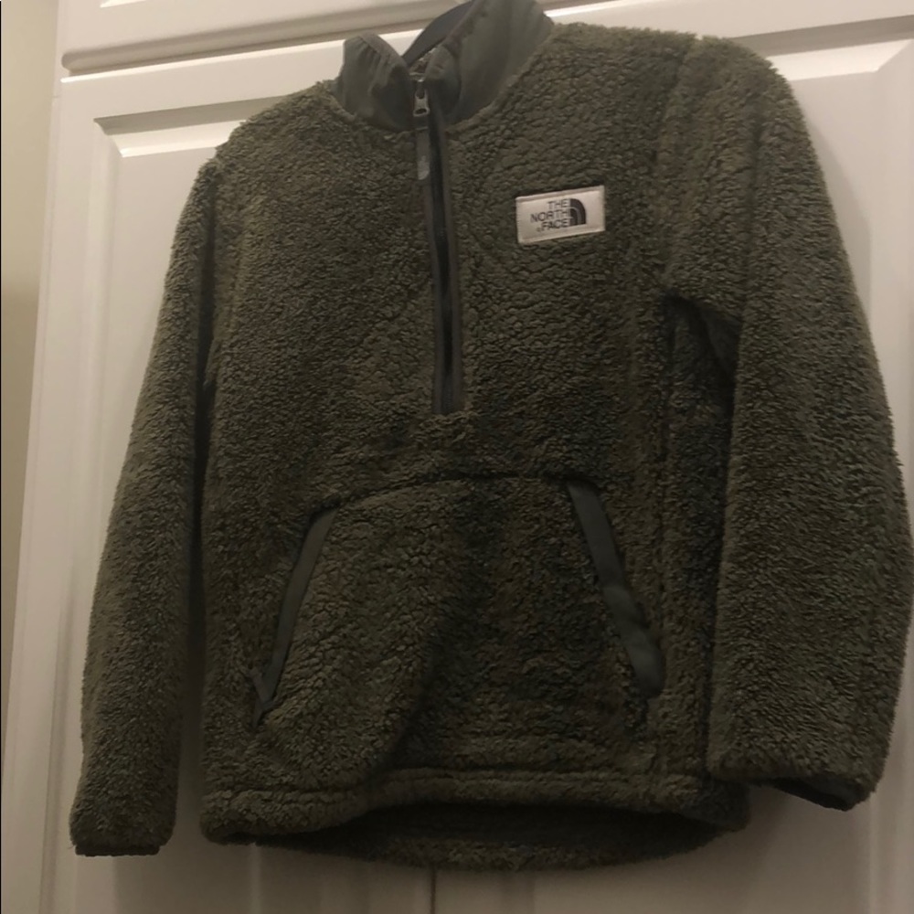 Boys The North Face Half Zip Fleece, MEDIUM